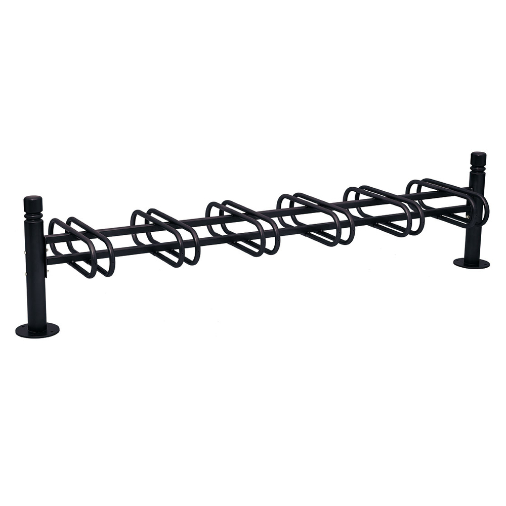 Support cycles Province City RAL9005 - 6 places - double face - PROCITY - 207325.9005