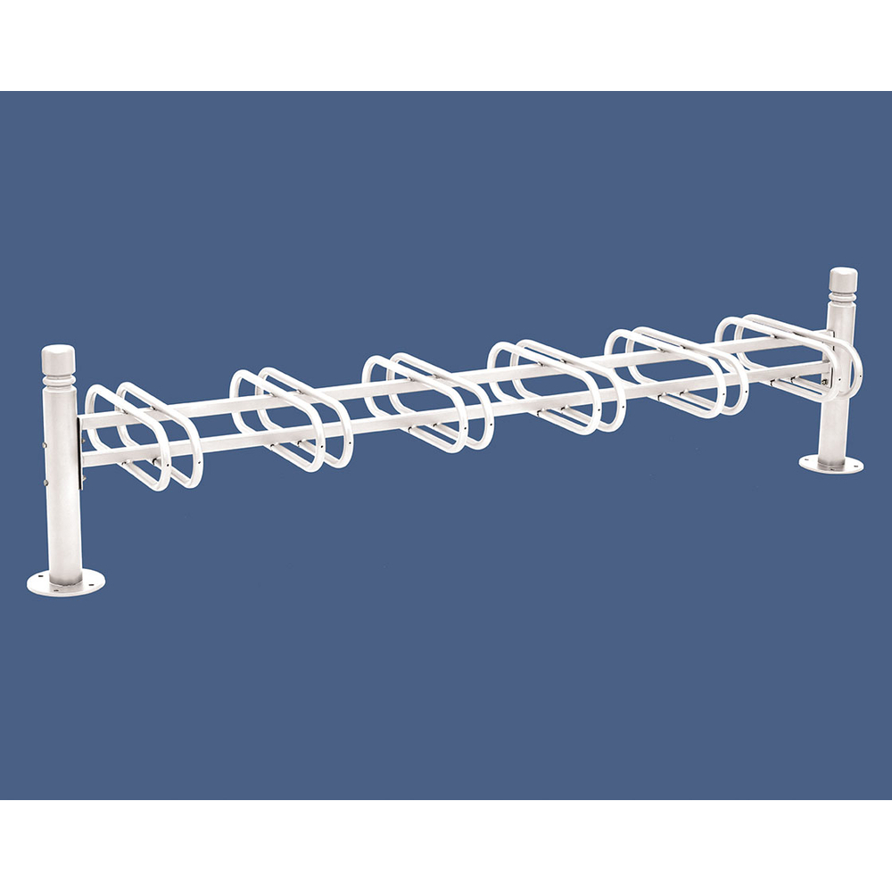 Support cycles Province City RAL9010 - 6 places - double face - PROCITY - 207325.9010