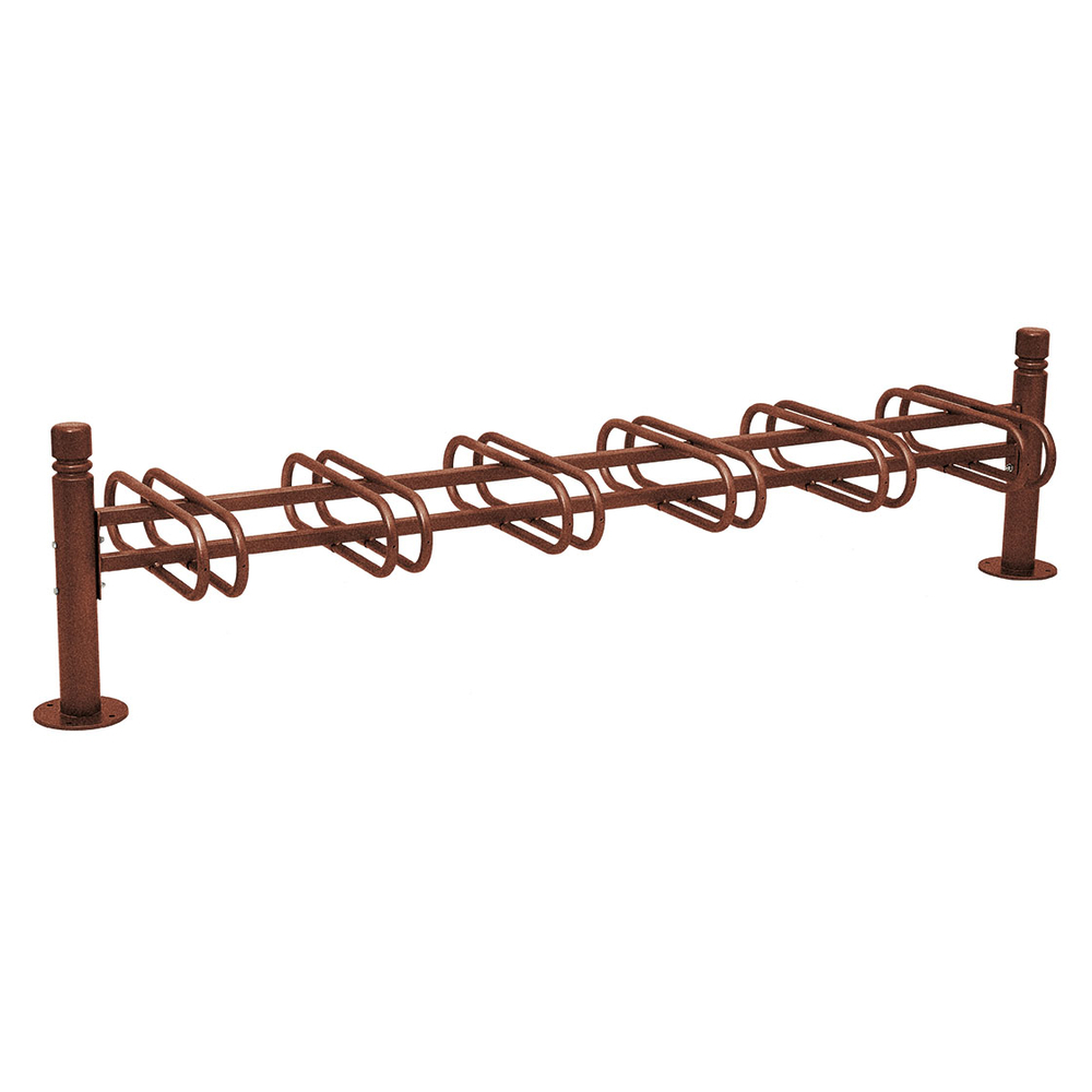 Support cycles Province City Aspect Corten - 6 places - double face - PROCITY - 207325.S025