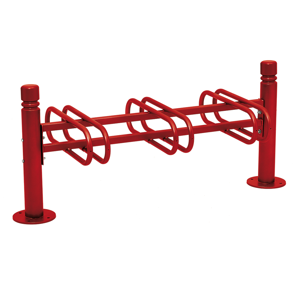 Support cycles Province City RAL3004 - 3 places - double face - PROCITY - 207355.3004