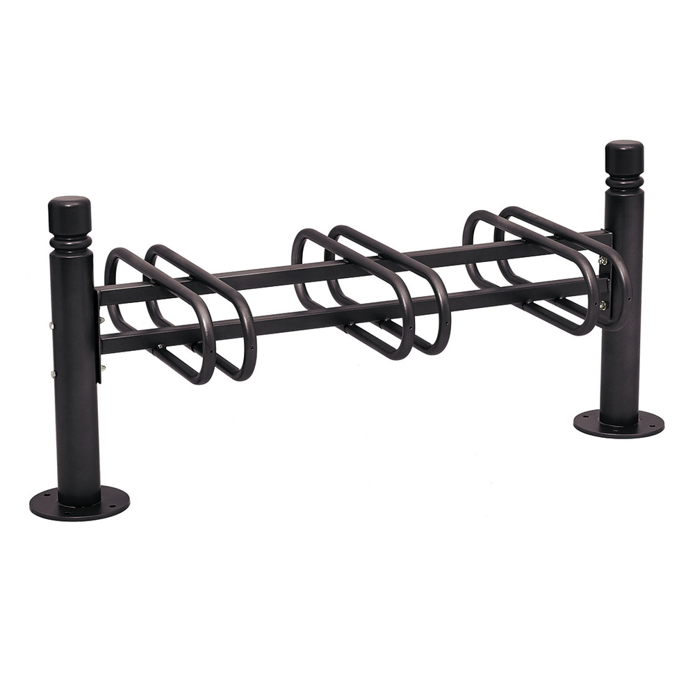 Support cycles Province City RAL9005 - 3 places - double face - PROCITY - 207355.9005