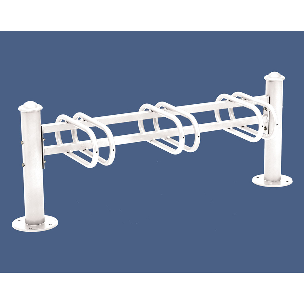 Support cycles Province Agora RAL9010 - 3 places - simple face - PROCITY - 207360.9010