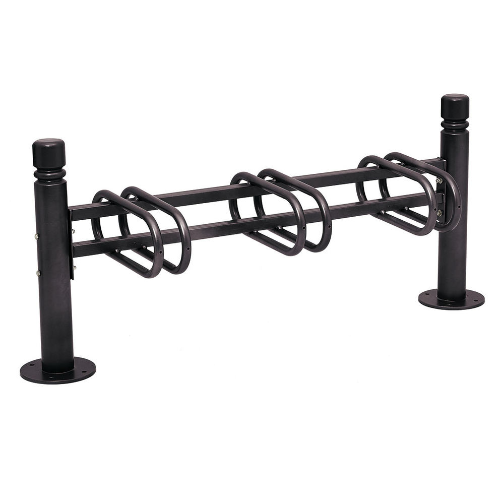 Support cycles Province City RAL9005 - 3 places - simple face - PROCITY - 207365.9005