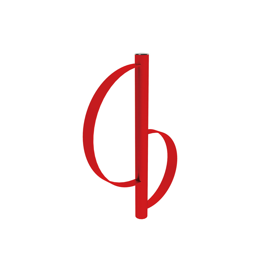 Appui vélos Province Classique Inox brossé RAL3020 - PROCITY - 207395.3020