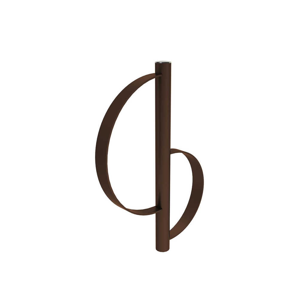 Appui vélos Province Classique Inox brossé RAL8017 - PROCITY - 207395.8017