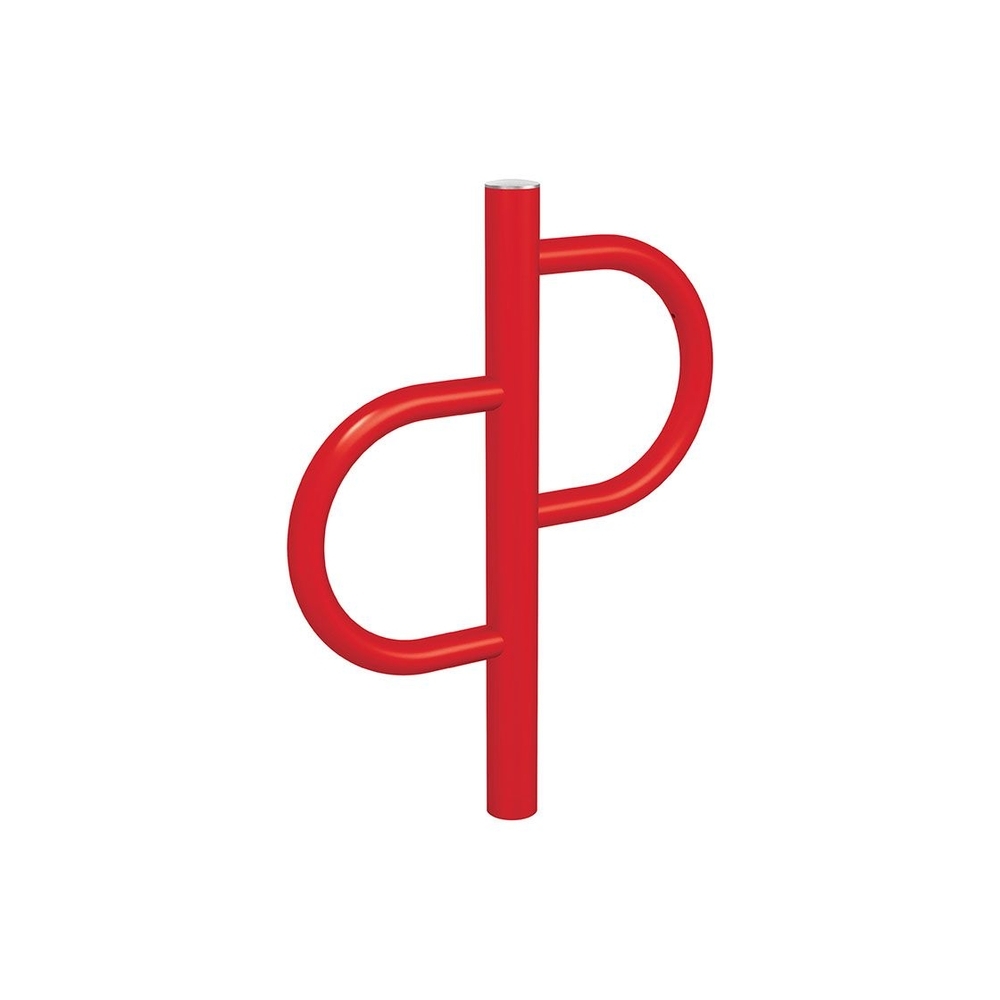 Appui vélos Province Tradition Inox Brossé RAL3020 - PROCITY - 207405.3020