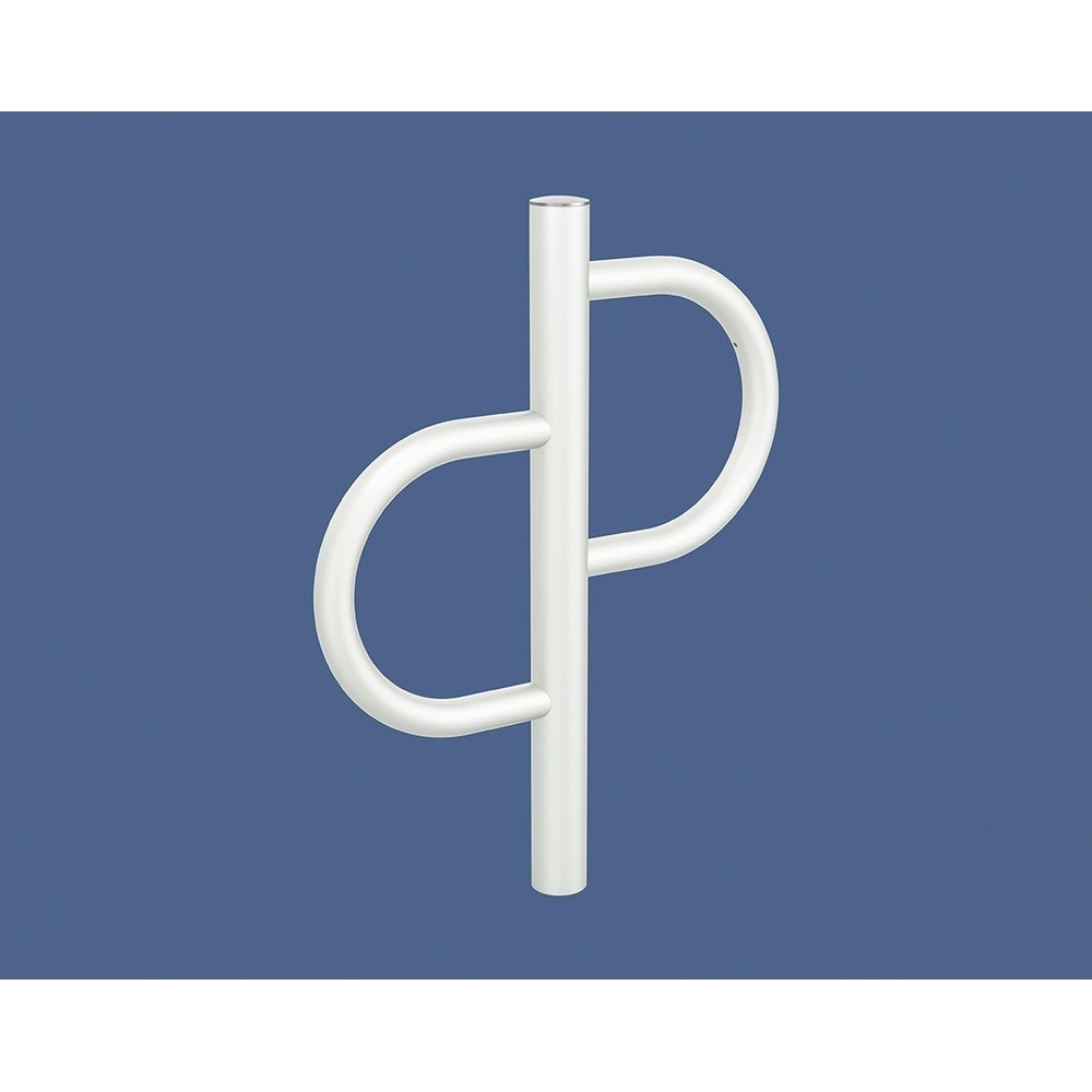 Appui vélos Province Tradition Inox Brossé RAL9010 - PROCITY - 207405.9010