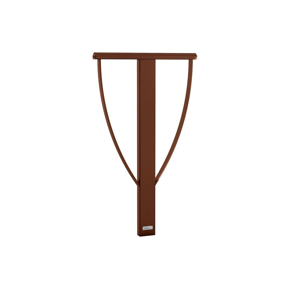 Appui vélos Lisbonne Aspect Corten - Scellement direct - Peint sur galva - PROCITY - 207546.S025