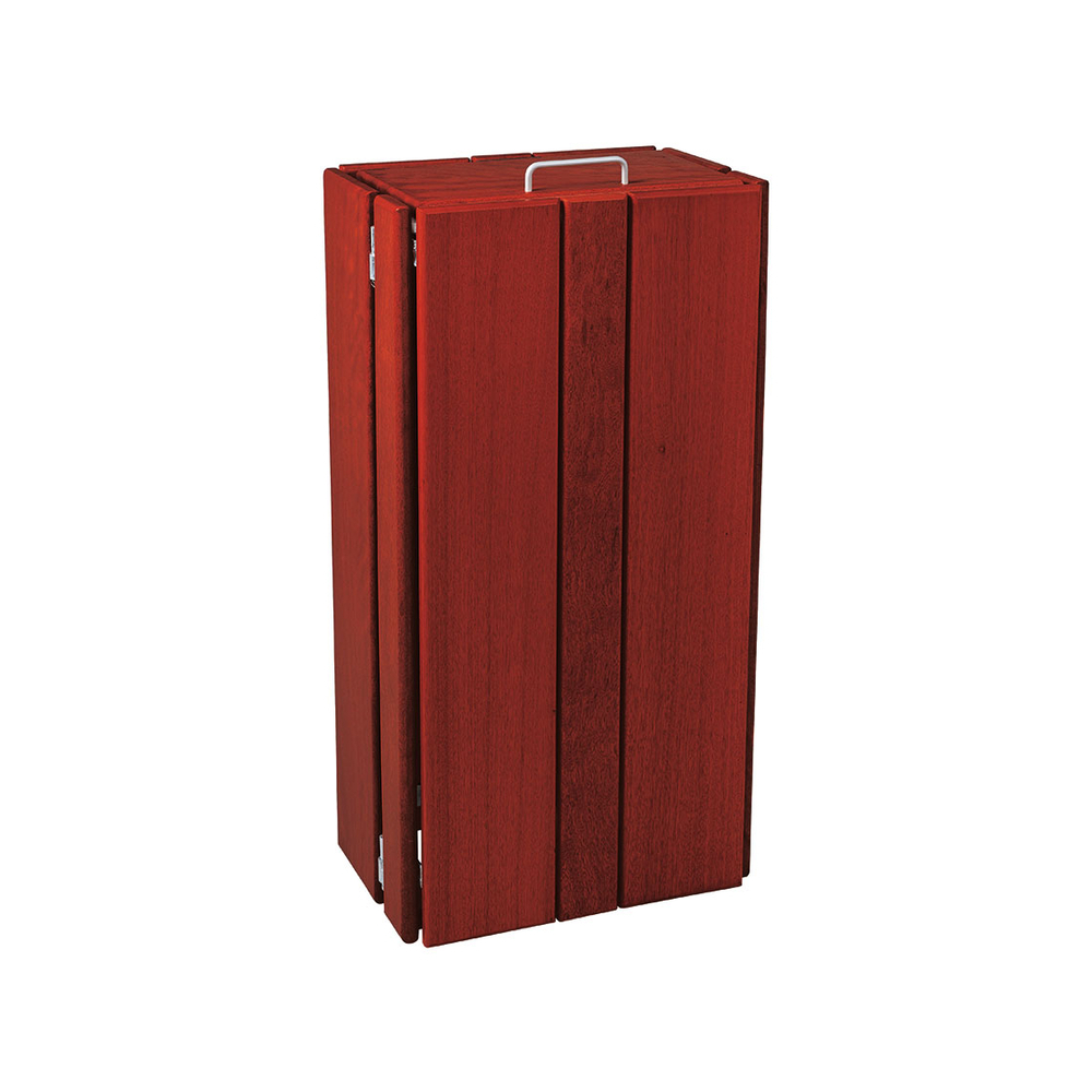 Corbeille Séville rectangulaire 100 litres lasuré acajou - PROCITY - 208067.ACAJ