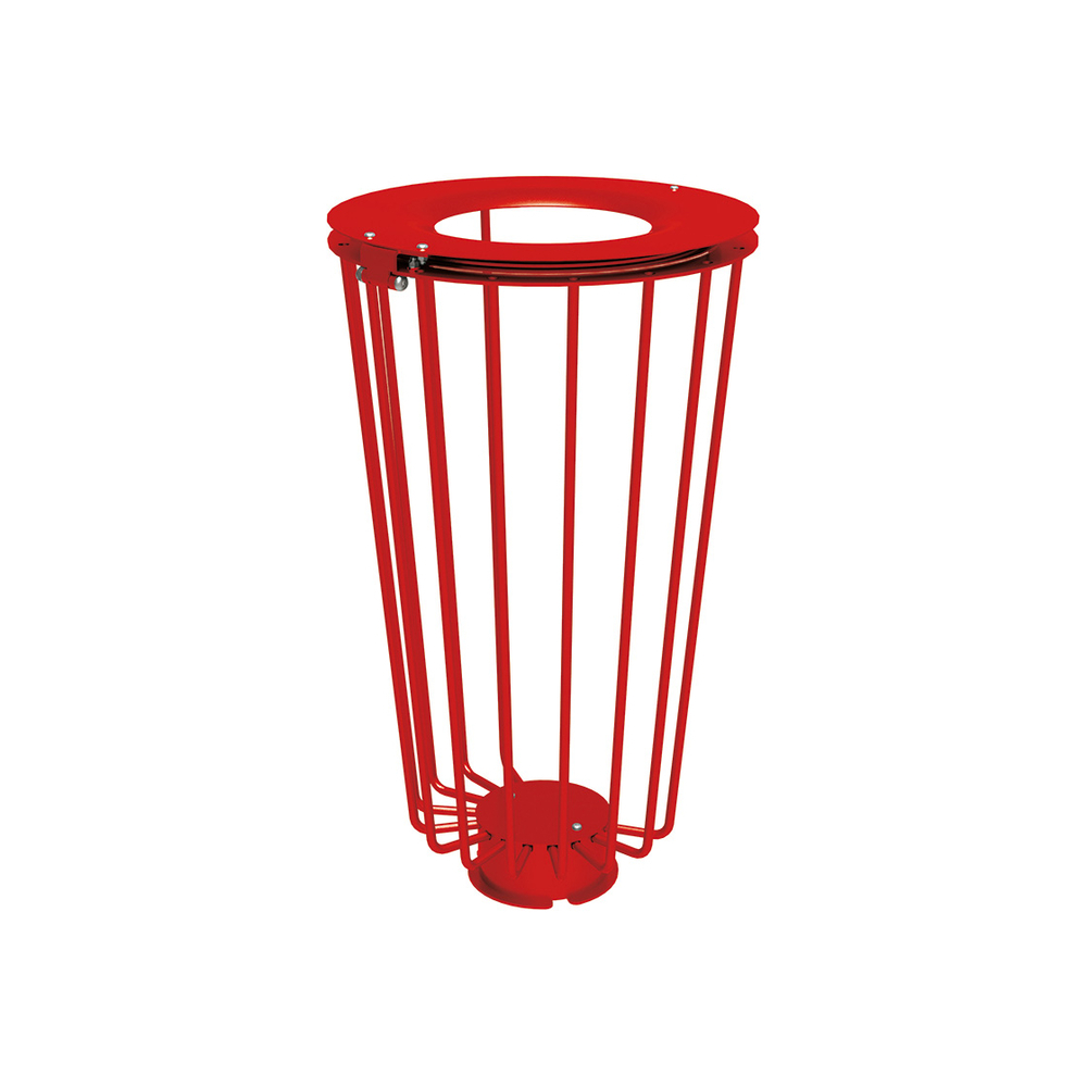 Corbeille Lofoten Vigipirate 100 litres RAL3020 - PROCITY - 208099.3020