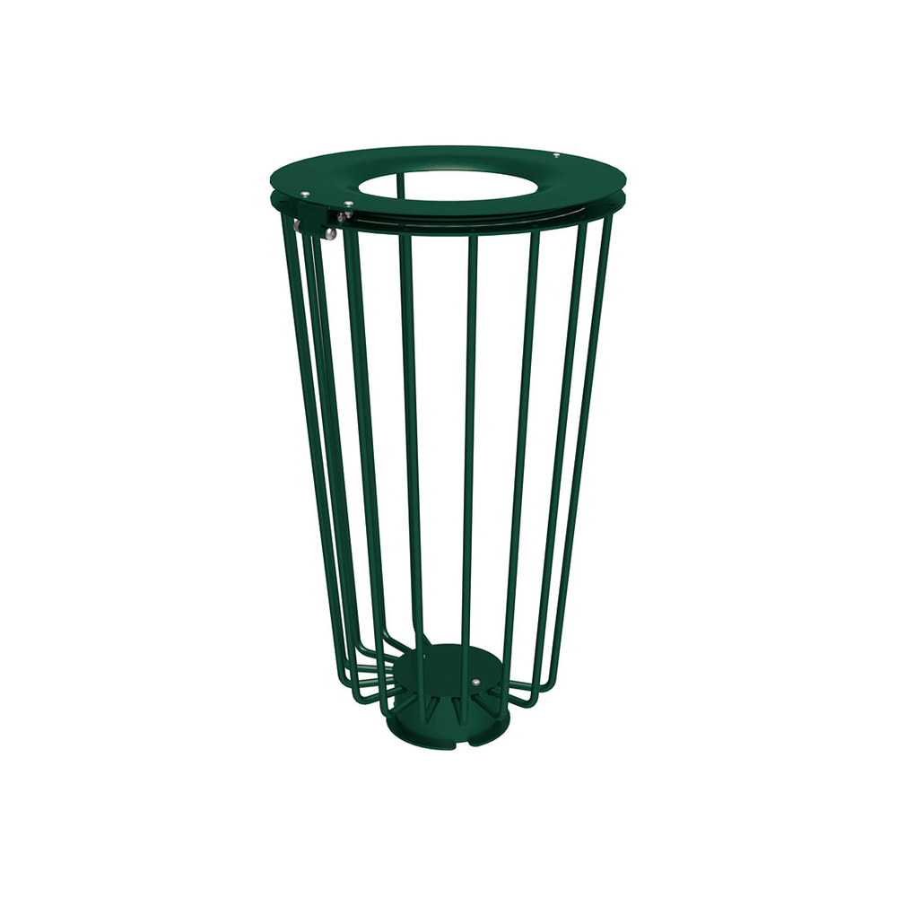 Corbeille Lofoten Vigipirate 100 litres RAL6005 - PROCITY - 208099.6005