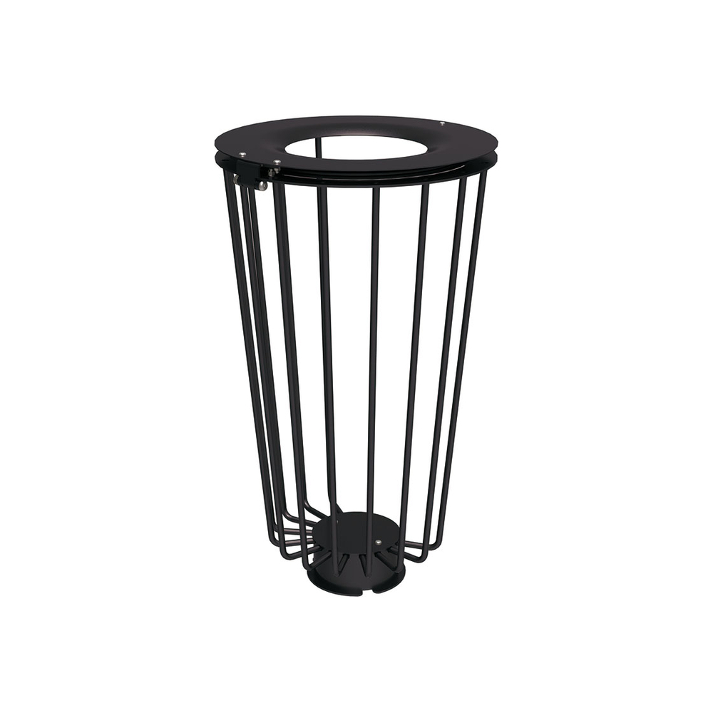 Corbeille Lofoten Vigipirate 100 litres RAL9005 - PROCITY - 208099.9005
