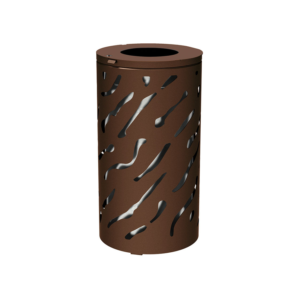 Corbeille Venise 80 ou 120 litres RAL8017 - seau Galva - PROCITY - 208102.8017