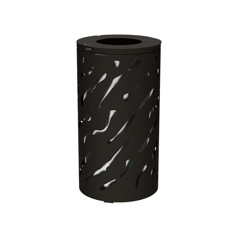 Corbeille Venise 80 ou 120 litres RAL9005 - seau Galva - PROCITY - 208102.9005