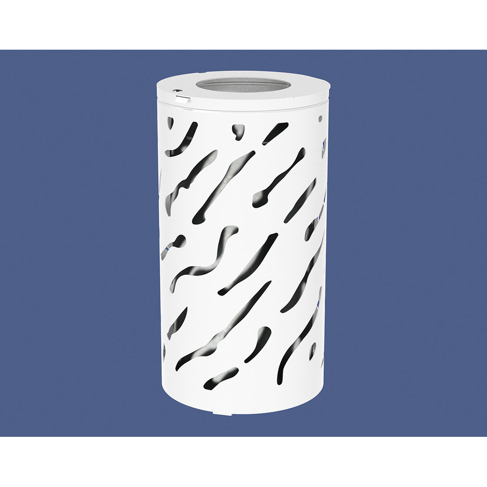 Corbeille Venise 80 ou 120 litres RAL9010 - seau Galva - PROCITY - 208102.9010