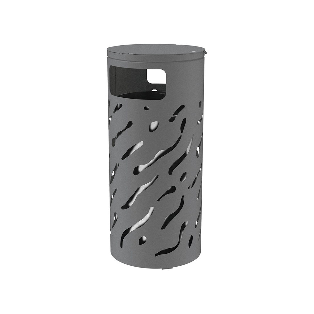 Corbeille Venise couvercle réhaussé 80 litres Gris PROCITY - 208103.GPRO