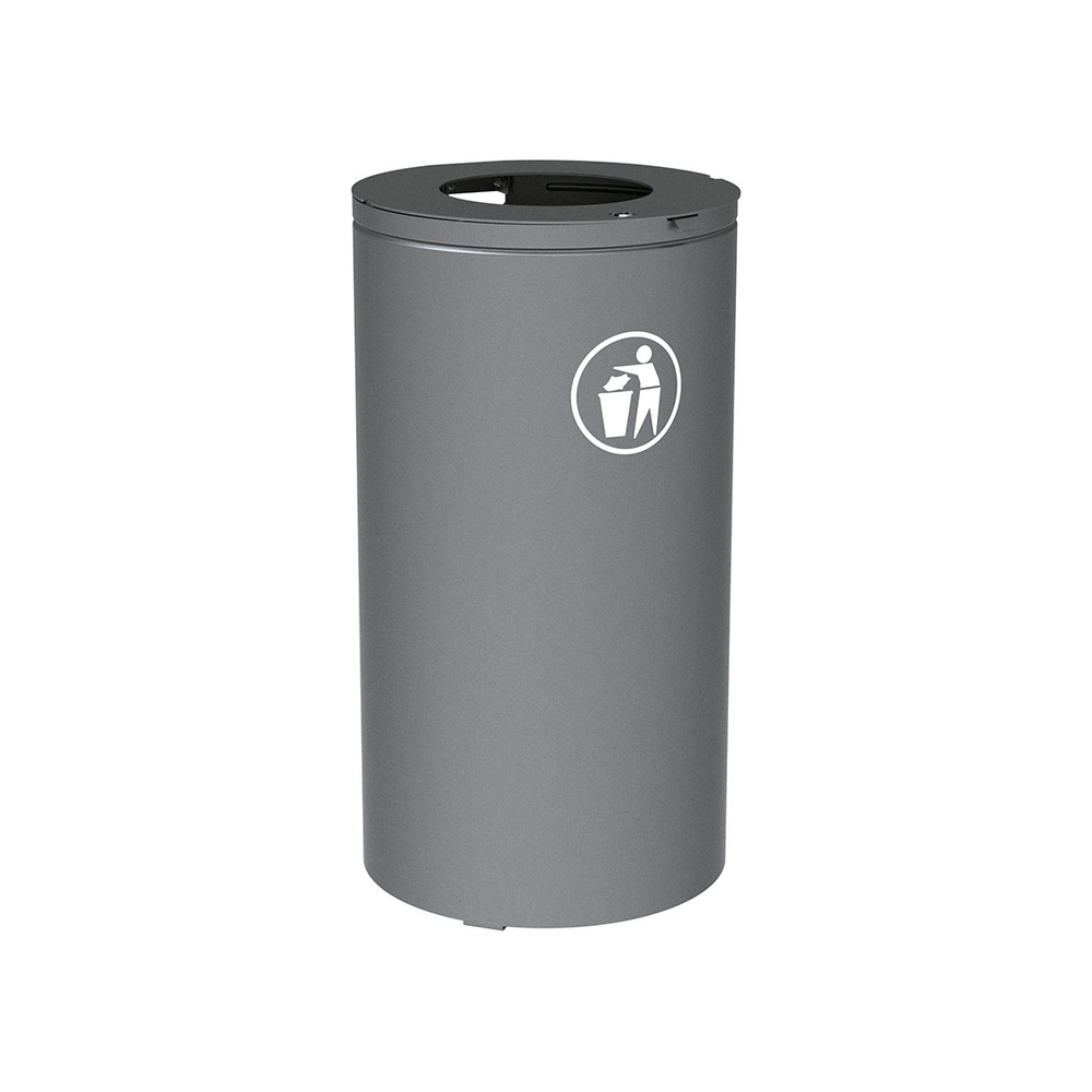 Corbeille Olbia 80 ou 120 litres Gris PROCITY - 208105.GPRO