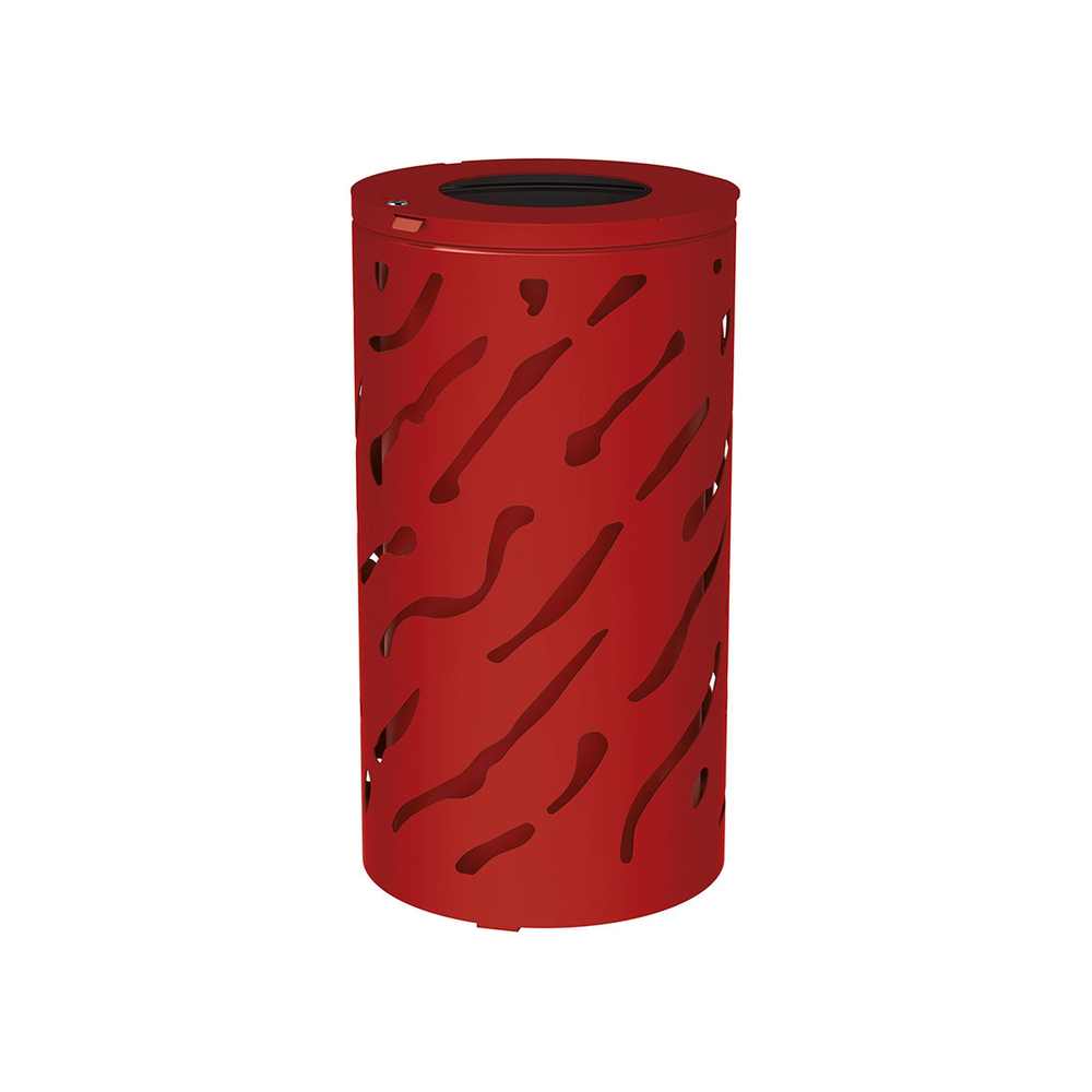 Corbeille Venise 80 ou 120 litres RAL3004 - seau peint sur Galva - PROCITY - 208106.3004