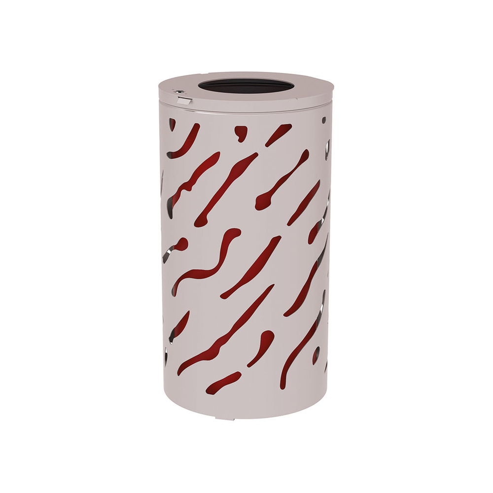 Corbeille Venise 80 ou 120 litres RAL7044 - seau peint sur Galva - PROCITY - 208106.7044