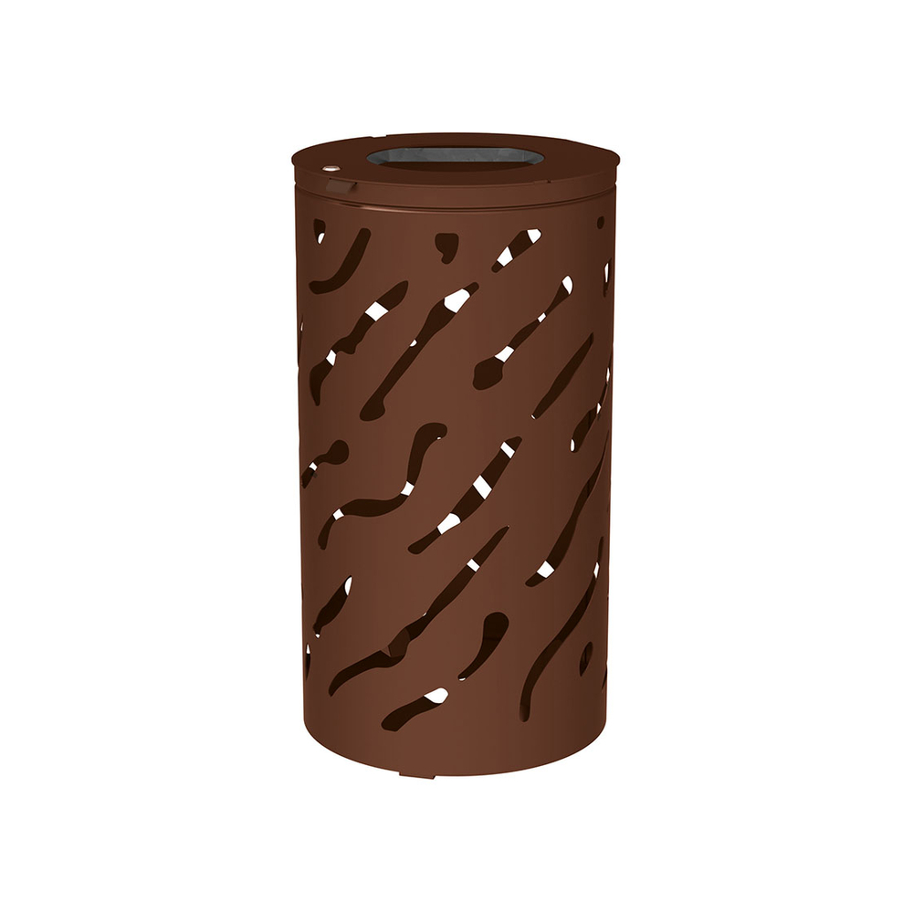 Corbeille Venise 80 ou 120 litres RAL8017 - Sans seau - PROCITY - 208108.8017