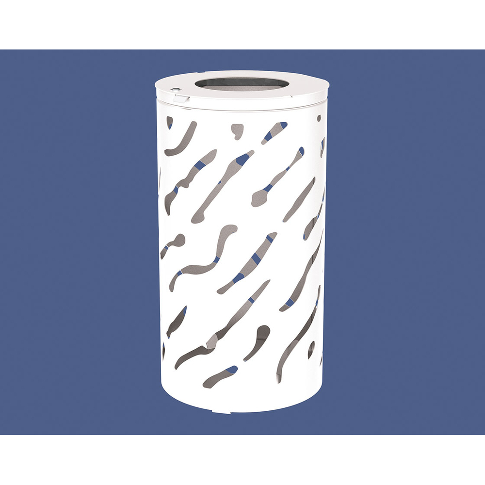 Corbeille Venise 80 ou 120 litres RAL9010 - Sans seau - PROCITY - 208108.9010