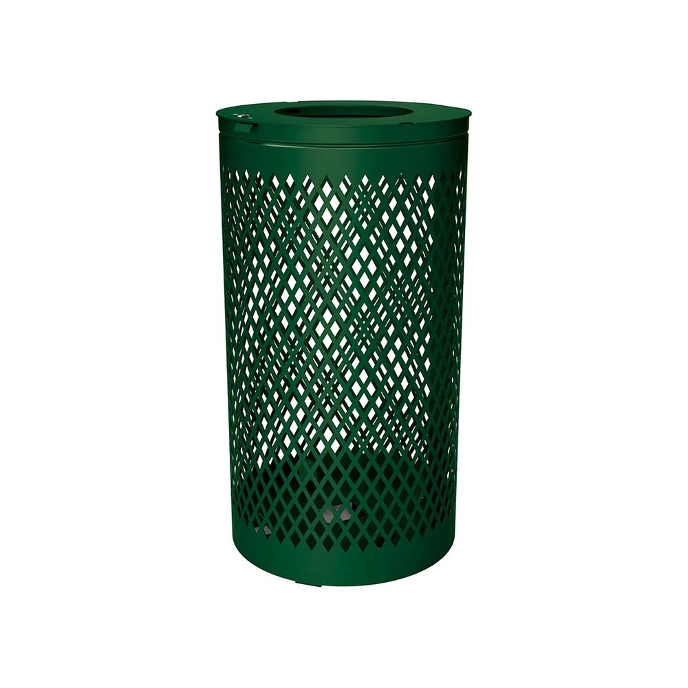 Corbeille Losange 120 litres RAL6005 - PROCITY - 208109.6005