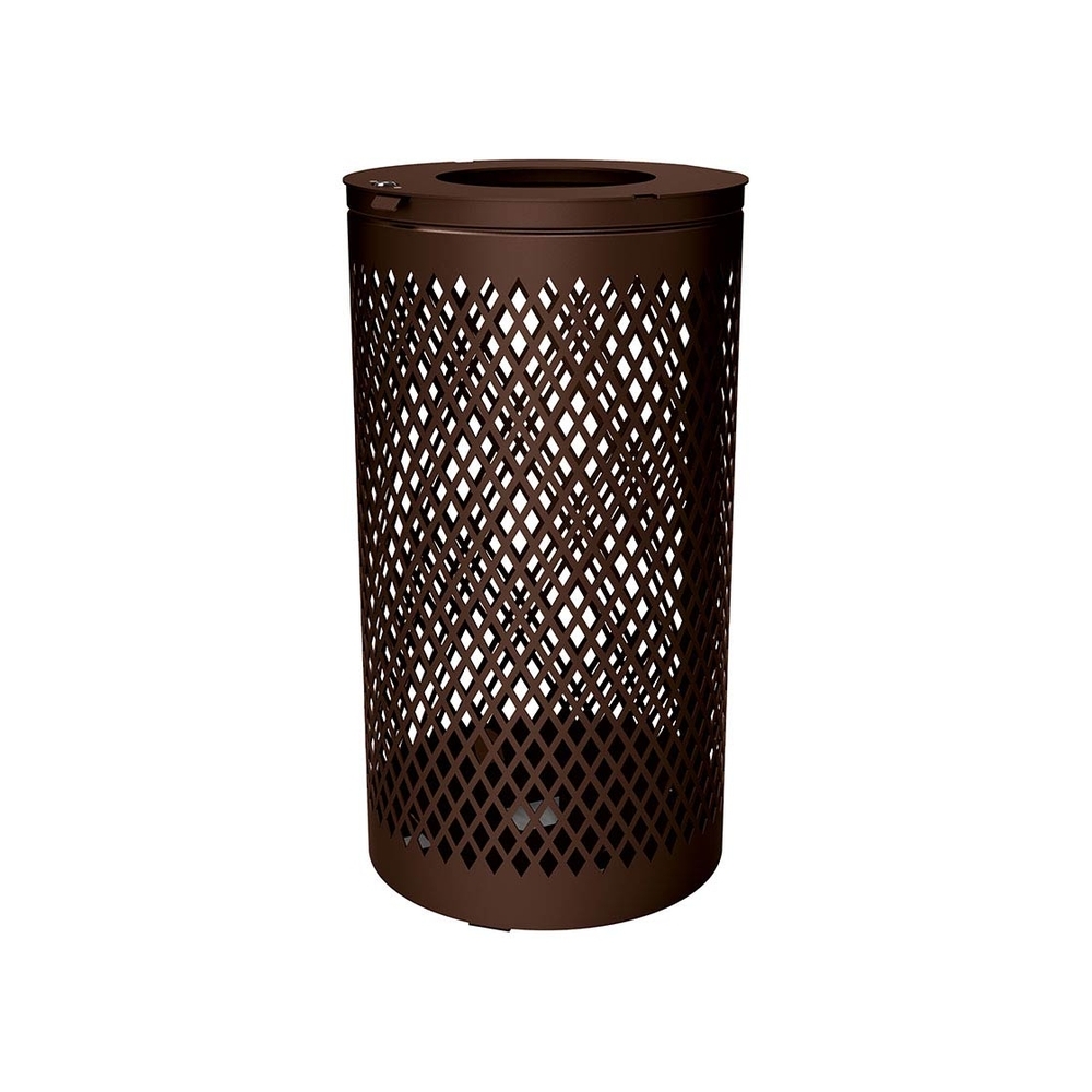 Corbeille Losange 120 litres RAL8017 - PROCITY - 208109.8017