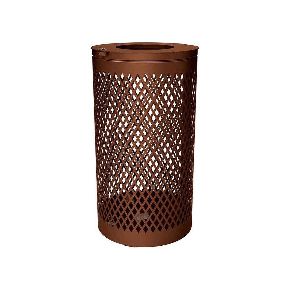 Corbeille Losange 120 litres Aspect Corten - PROCITY - 208109.S025
