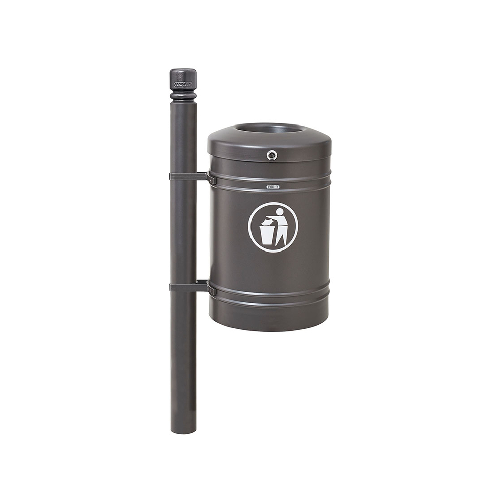 Corbeille Guyenne City 40 litres Gris PROCITY - 208117.GPRO