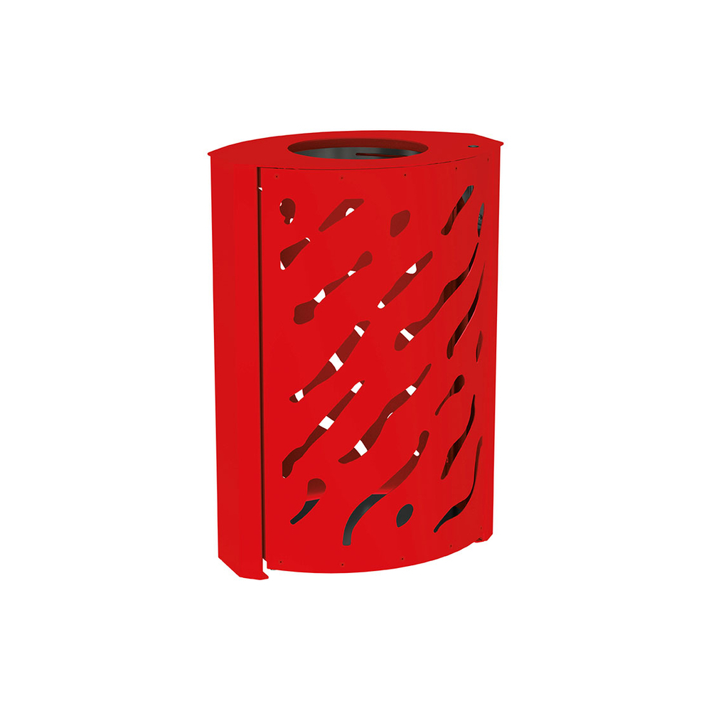 Corbeille Venise 120 litres RAL3020 - Standard - PROCITY - 208127.3020