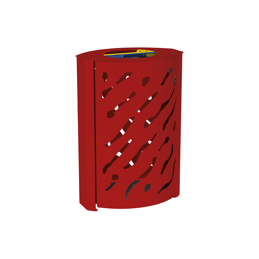 Corbeille Venise Tri sélectif 2x60 litres RAL3004 - Standard - PROCITY - 208128.3004