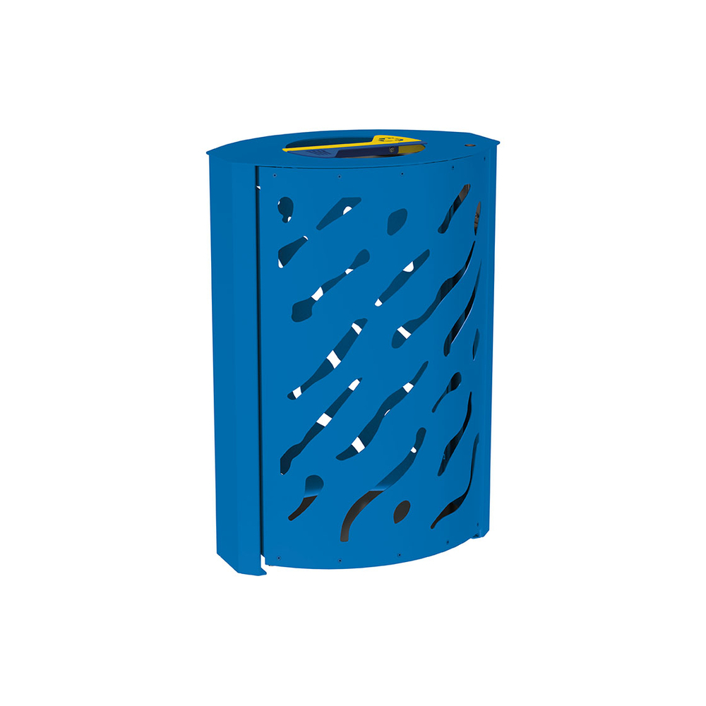 Corbeille Venise Tri sélectif 2x60 litres RAL5010 - Standard - PROCITY - 208128.5010