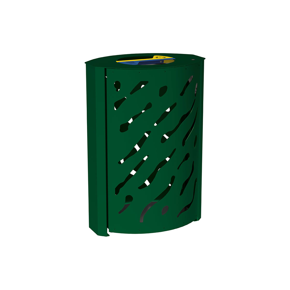 Corbeille Venise Tri sélectif 2x60 litres RAL6005 - Standard - PROCITY - 208128.6005