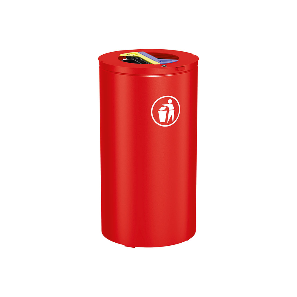 Corbeille Olbia Tri sélectif RAL3020 - PROCITY - 208148.3020