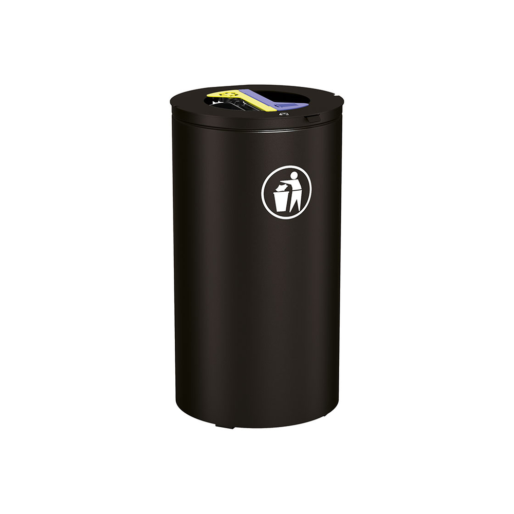 Corbeille Olbia Tri sélectif RAL9005 - PROCITY - 208148.9005