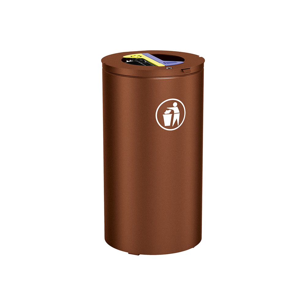 Corbeille Olbia Tri sélectif Aspect Corten - PROCITY - 208148.S025