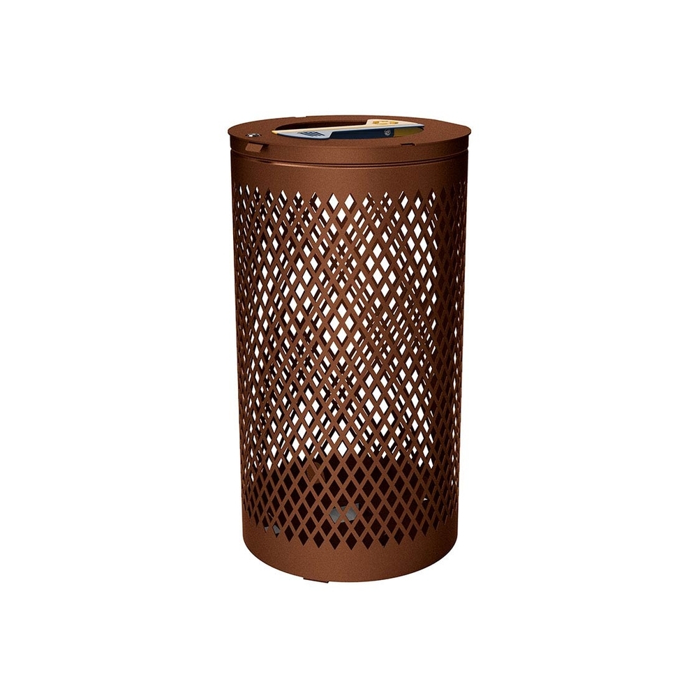 Corbeille Losange Tri sélectif Aspect Corten - PROCITY - 208149.S025