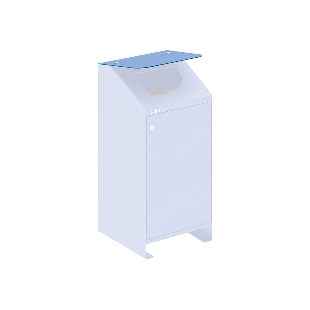 Couvercle pour corbeille Berlin RAL5010 - PROCITY - 208152.5010