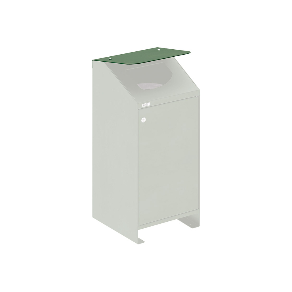 Couvercle pour corbeille Berlin RAL6005 - PROCITY - 208152.6005