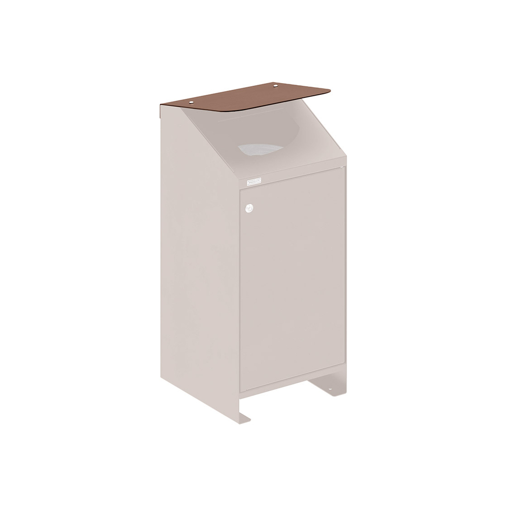 Couvercle pour corbeille Berlin RAL8017 - PROCITY - 208152.8017