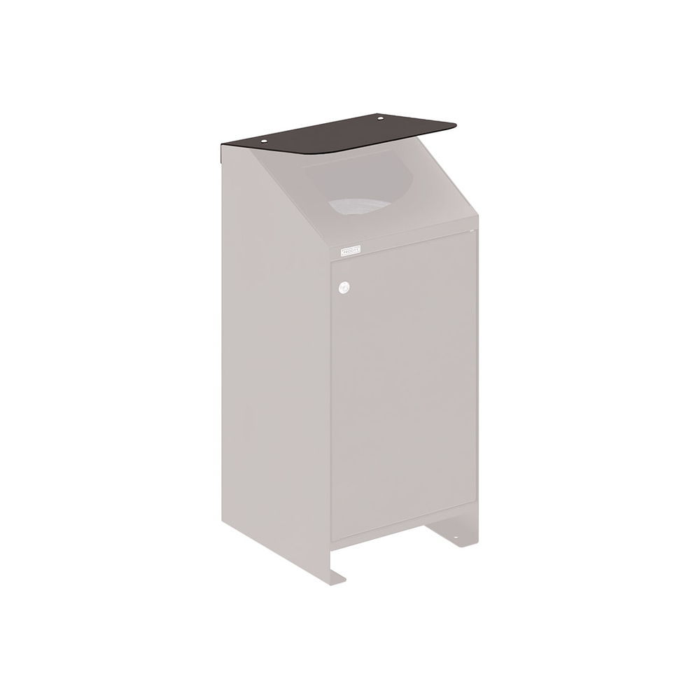 Couvercle pour corbeille Berlin RAL9005 - PROCITY - 208152.9005