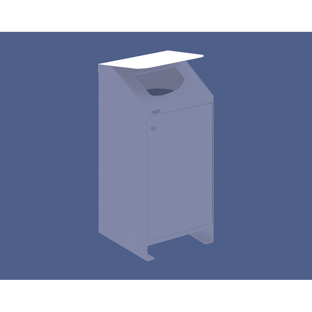 Couvercle pour corbeille Berlin RAL9010 - PROCITY - 208152.9010