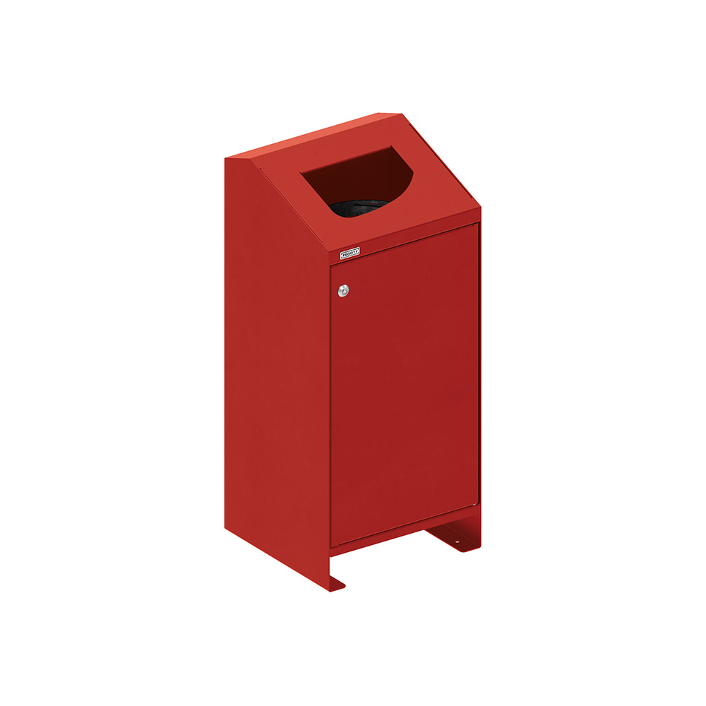 Corbeille Berlin 100 litres RAL3004 - PROCITY - 208156.3004