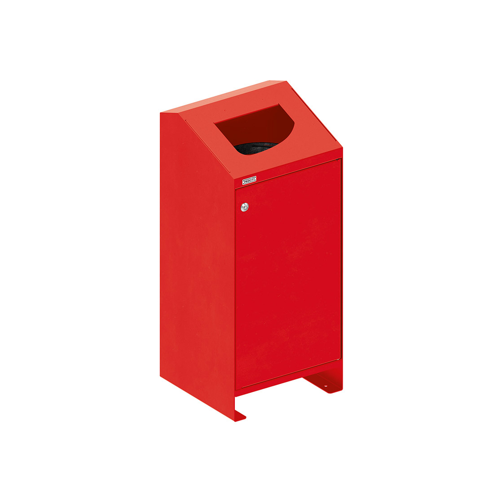 Corbeille Berlin 100 litres RAL3020 - PROCITY - 208156.3020