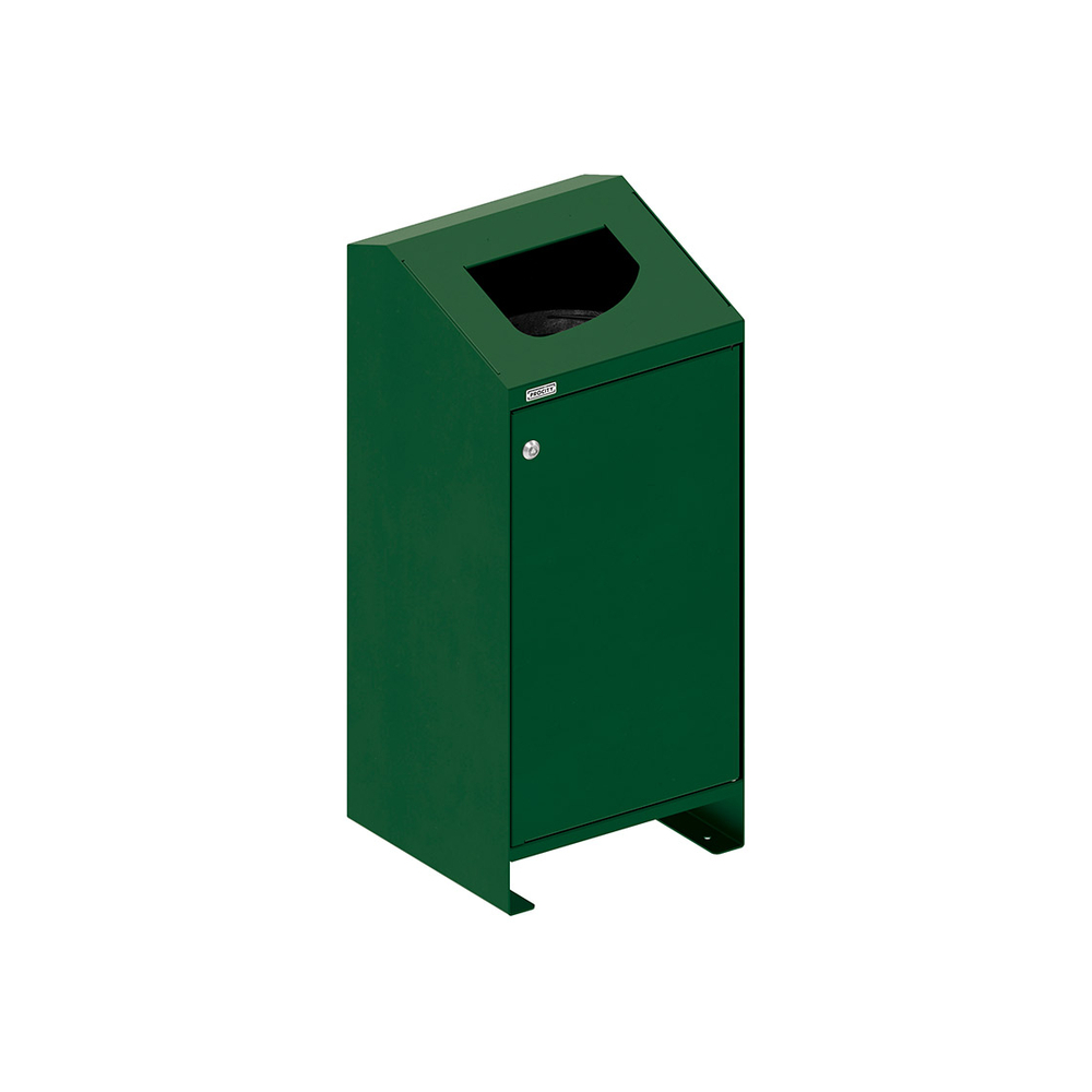 Corbeille Berlin 100 litres RAL6005 - PROCITY - 208156.6005