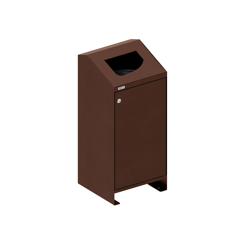 Corbeille Berlin 100 litres RAL8017 - PROCITY - 208156.8017