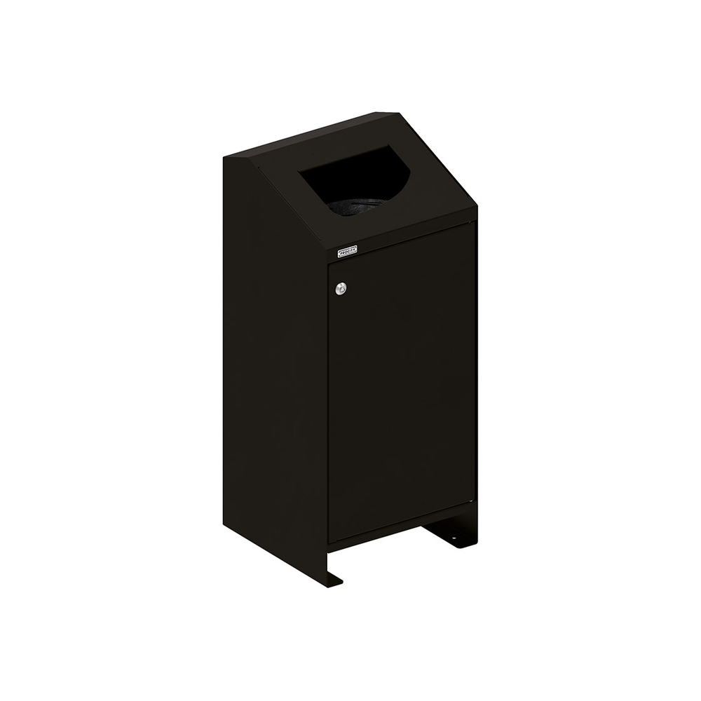 Corbeille Berlin 100 litres RAL9005 - PROCITY - 208156.9005