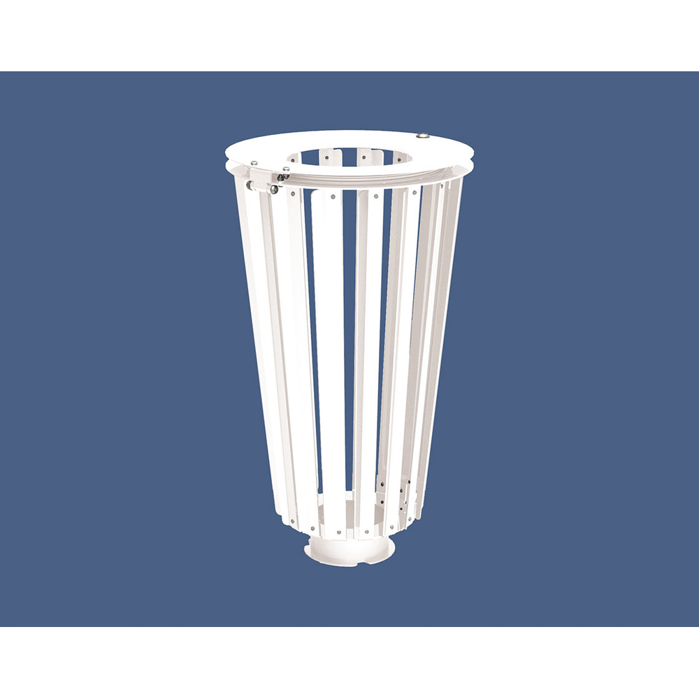 Corbeille Lofoten acier 80 litres RAL9010 - Sans seau intérieur - PROCITY - 208171.9010