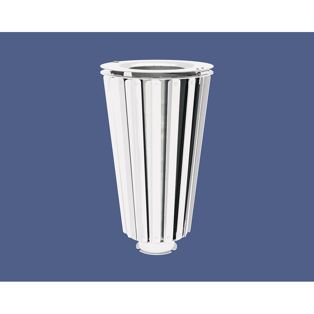 Corbeille Lofoten acier 80 litres RAL9010 - seau intérieur - PROCITY - 208172.9010