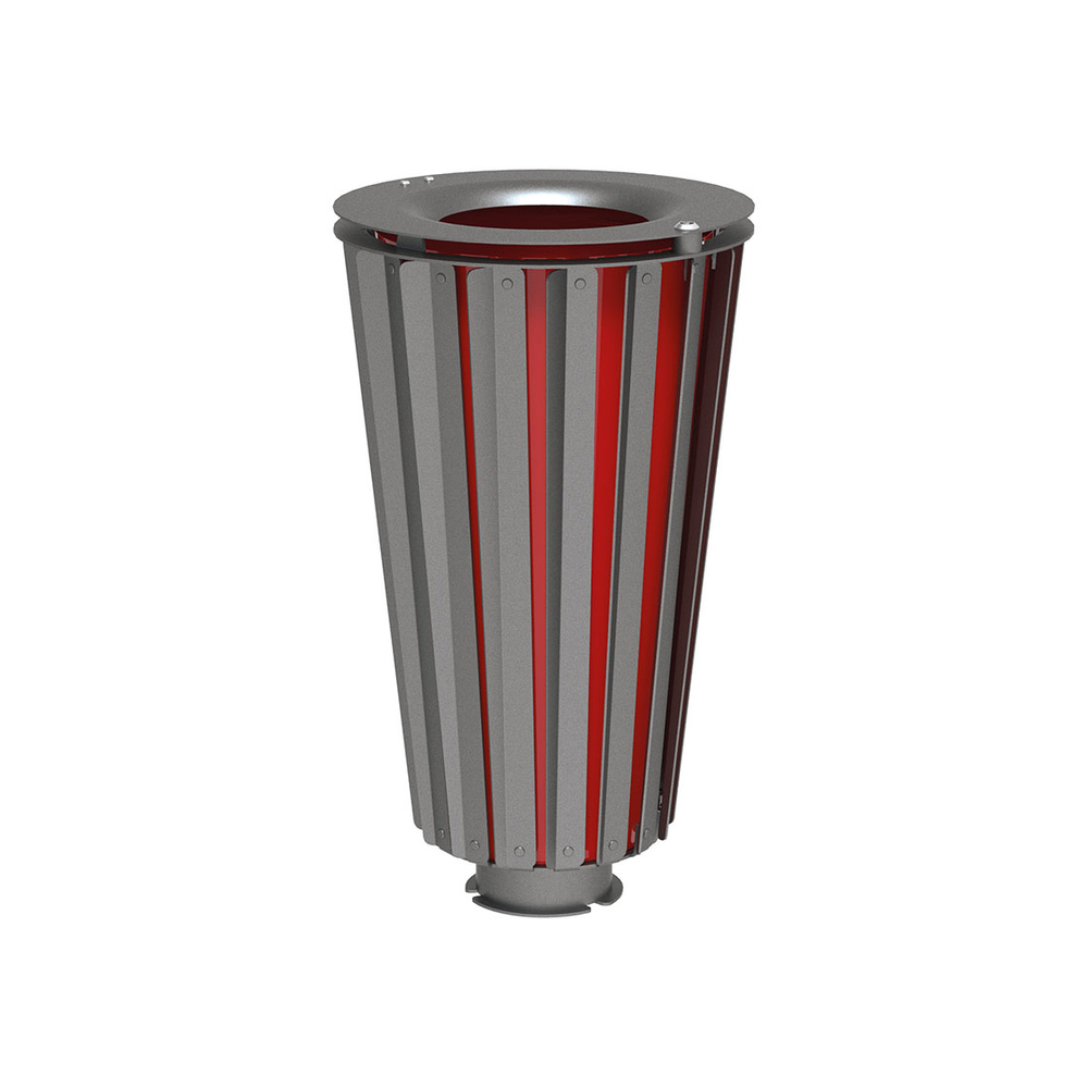 Corbeille Lofoten acier 80 litres Gris PROCITY - 208175.GPRO